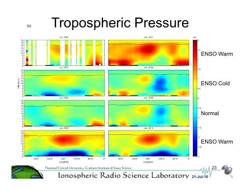 Occultation TEC Measurements from FORMOSAT-3/COSMIC - IGS