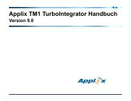 Applix TM1 TurboIntegrator Handbuch