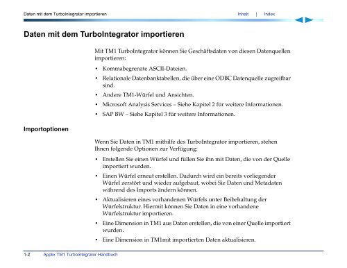 Applix TM1 TurboIntegrator Handbuch