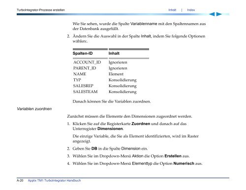 Applix TM1 TurboIntegrator Handbuch