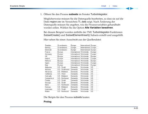 Applix TM1 TurboIntegrator Handbuch