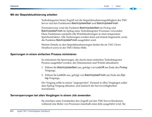 Applix TM1 TurboIntegrator Handbuch