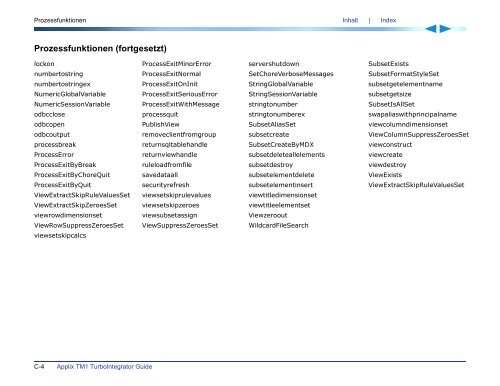 Applix TM1 TurboIntegrator Handbuch