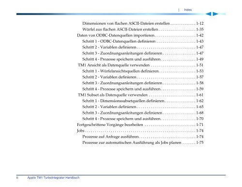 Applix TM1 TurboIntegrator Handbuch