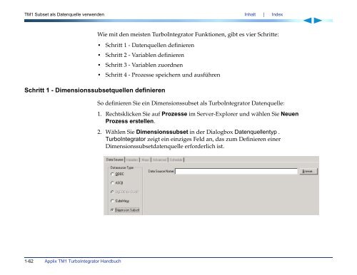 Applix TM1 TurboIntegrator Handbuch