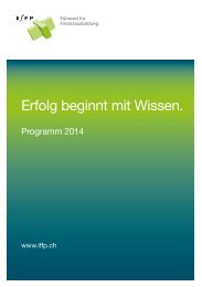 Gesamtprogramm 2014 - IfFP Institut für Finanzplanung