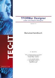 TFORMer Designer - TEC-IT Datenverarbeitung GmbH