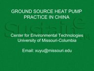 GROUND SOURCE HEAT PUMP PRACTICE IN CHINA - IGSHPA