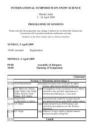 Program of sessions as PDF file - International Glaciological Society