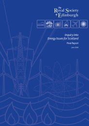 Inquiry into Energy Issues for Scotland - The Royal Society of ...