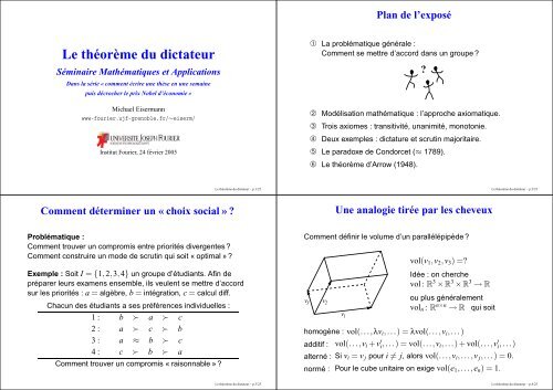 Le thÃ©orÃ¨me du dictateur