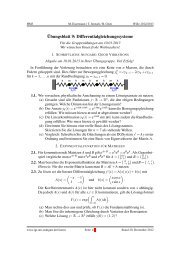 Ãbungsblatt 9: Differentialgleichungssysteme - IGT