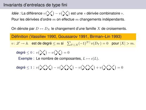 Invariants de type fini de surfaces bordant des entrelacs dans R3