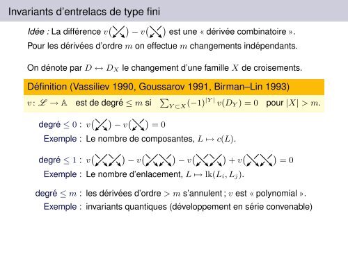 Invariants de type fini de surfaces bordant des entrelacs dans R3