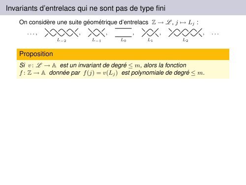 Invariants de type fini de surfaces bordant des entrelacs dans R3