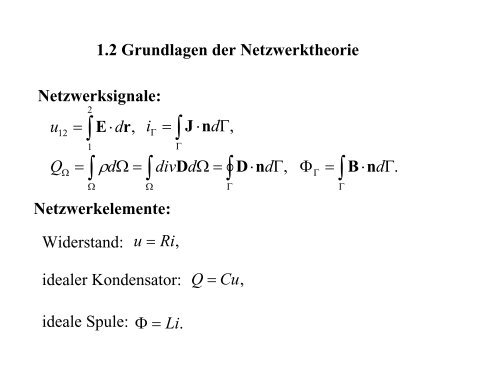 E - Institut fÃ¼r Grundlagen und Theorie der Elektrotechnik