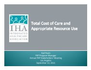 Total Cost of Care and Appropriate Resource Use - Integrated ...