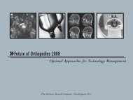 Future of Orthopedics 2008: Optimal Approaches for Technology ...