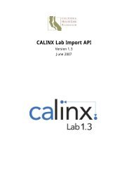 CALINX Lab Import API