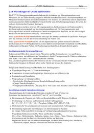 Instrumentelle Analytik UV/VIS -Spektrometrie Seite 2.4.5 ...