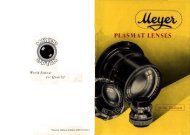 Meyer Plasmat lenses 1938