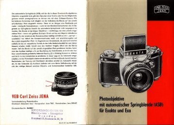 CZJ-1961-Exakta-Objektive ASB