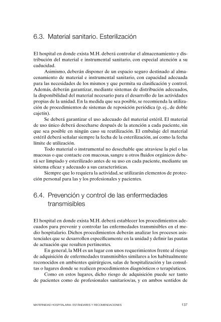 Maternidad Hospitalaria - Ministerio de Sanidad y PolÃ­tica Social