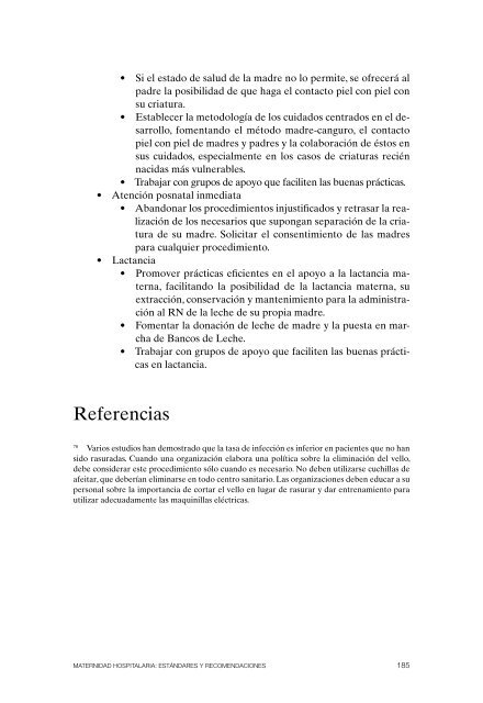 Maternidad Hospitalaria - Ministerio de Sanidad y PolÃ­tica Social