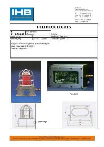 HELIDECK LIGHTS - IHB International