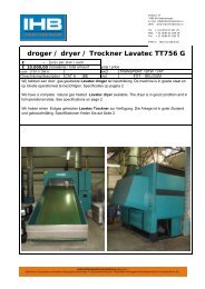 Droger / dryer / Trockner – Lavatec TT 756 G - IHB International
