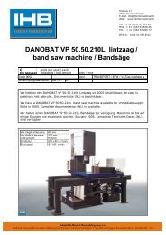 DANOBAT VP 50.50.210L lintzaag / band saw ... - IHB International