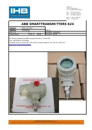 ABB SMARTTRANSMITTERS 624 - IHB International