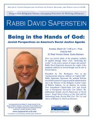 Rabbi David Saperstein - University of California, Santa Barbara