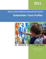 Missouri ECCS Team Profiles - UMKC Institute for Human ...