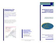 Undergraduate Certificate Brochure - UMKC Institute for Human ...