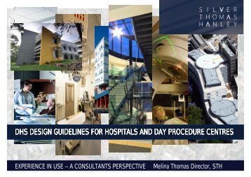 dhs design guidelines for hospitals and day procedure centres