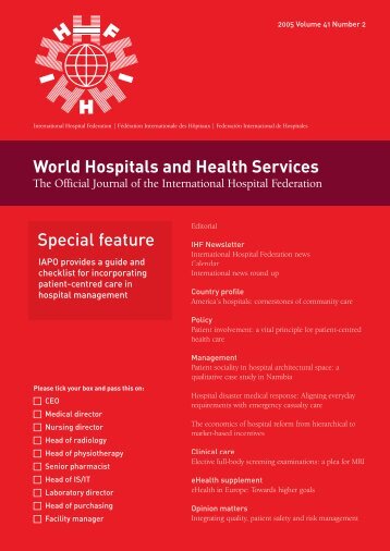 World Hospitals and Health Services Special feature - International ...