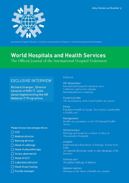 World Hospitals and Health Services - International Hospital ...