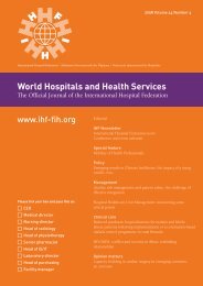 World Hospitals and Health Services - International Hospital ...