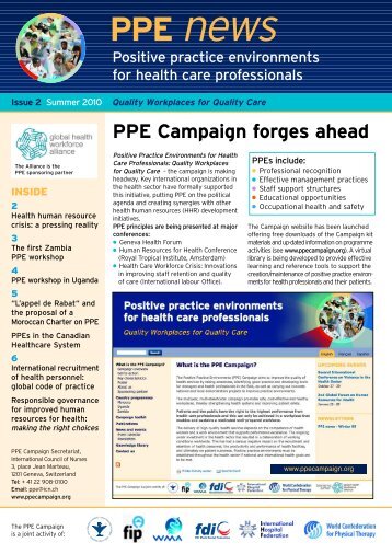 Download PPE news - Summer 10 - What is the PPE Campaign?