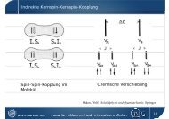 Indirekte Kernspin-Kernspin-Kopplung Spin-Spin-Kopplung im ...