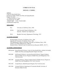 CURRICULUM VITAE MICHAEL J. YEDIDIA OFFICE - Institute for ...