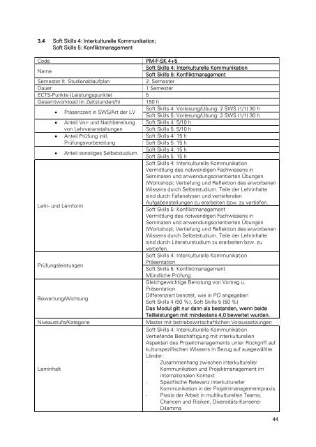 1 Masterstudiengang â€žProjektmanagementâ€œ (2 Sem ... - IHI Zittau