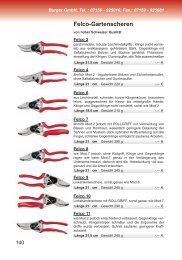 Felco-Gartenscheren - Adolf Burger Gmbh