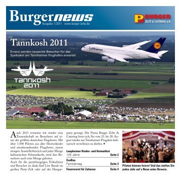 Tannkosh 2011 - Burger Zelte & Catering