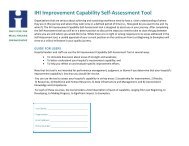 IHI Improvement Capability Self-Assessment Tool - Institute for ...