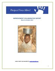 Project Fives Alive! Collaborative Report March 2012 - Institute for ...