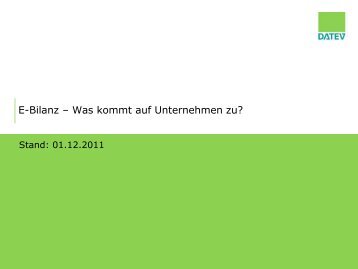 E-Bilanz â Was kommt auf Unternehmen zu? - IHK Berlin