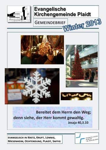 Gemeindebrief – Winter 2013 (PDF) - Evangelische ...