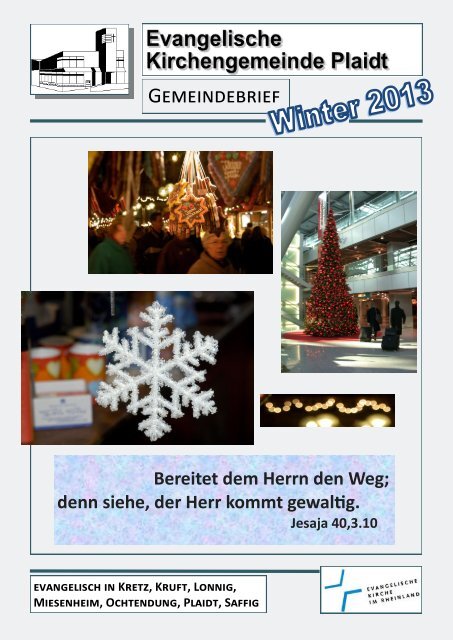 Gemeindebrief – Winter 2013 (PDF) - Evangelische ...